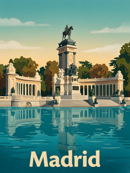 Affiche de Madrid - Parc du retiro