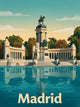 Affiche de Madrid - Parc du retiro