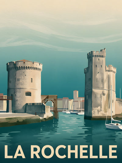 Affiche de La Rochelle - La Rochelle Vieux Port