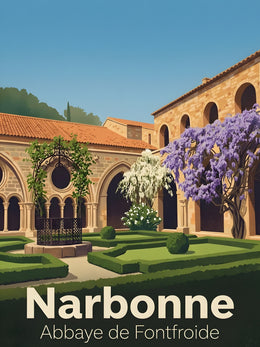 Affiche de Narbonne - Abbaye de Fontfroide