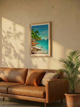 Affiche de Porquerolles – Lifestyle 2