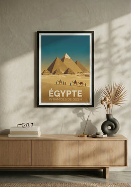 Affiche de Égypte - Pyramides de Gizeh – Lifestyle