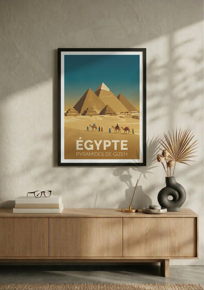 Affiche de Égypte - Pyramides de Gizeh – Lifestyle