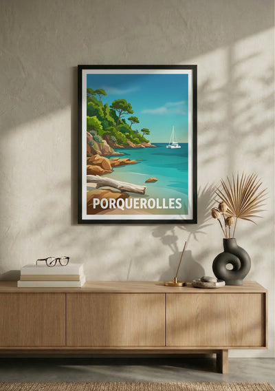 Affiche de Porquerolles – Lifestyle