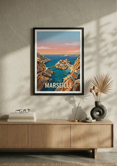 Affiche de Marseille - Baie des Singes – Lifestyle