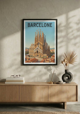 Affiche de Barcelone - Sagrada Familia – Lifestyle