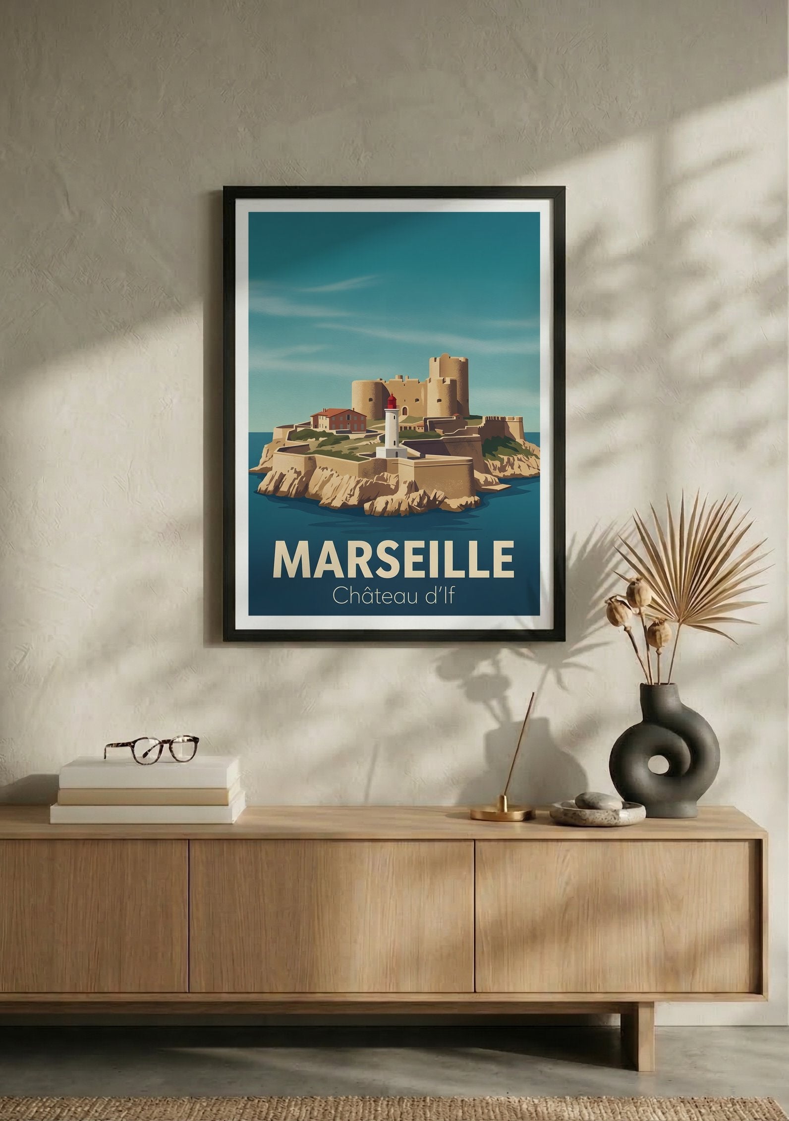 Affiche de Marseille - Château d'If – Lifestyle