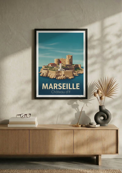 Affiche de Marseille - Château d'If – Lifestyle