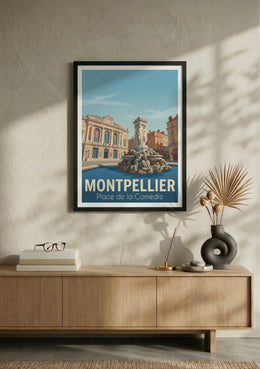 Affiche de Montpellier - Place de la Comédie – Lifestyle