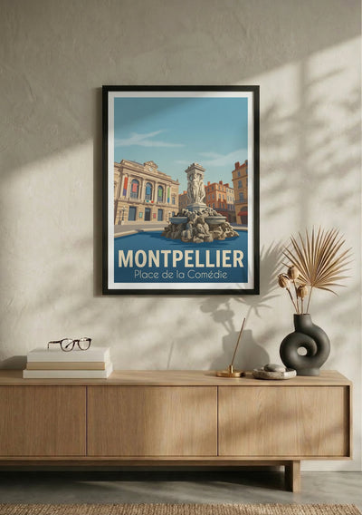 Affiche de Montpellier - Place de la Comédie – Lifestyle