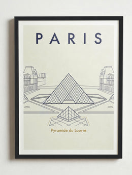 Affiche de Paris – Cadre noir