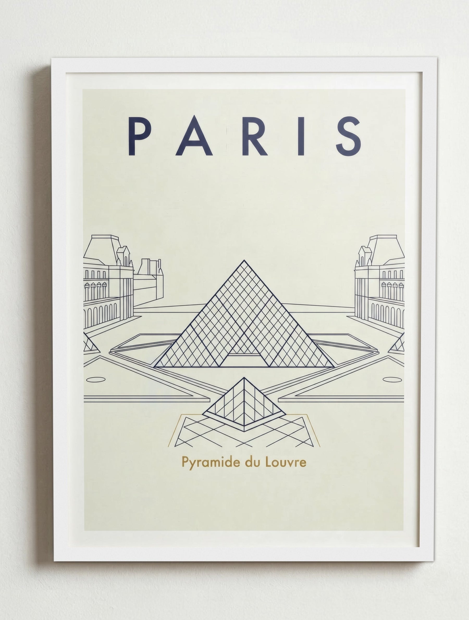 Affiche de Paris – Cadre blanc