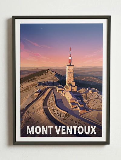 Affiche de Mont Ventoux – Cadre métal