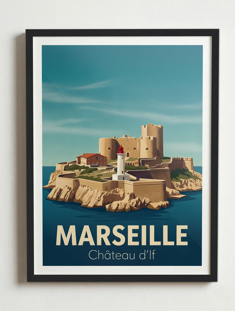Affiche de Marseille - Château d'If