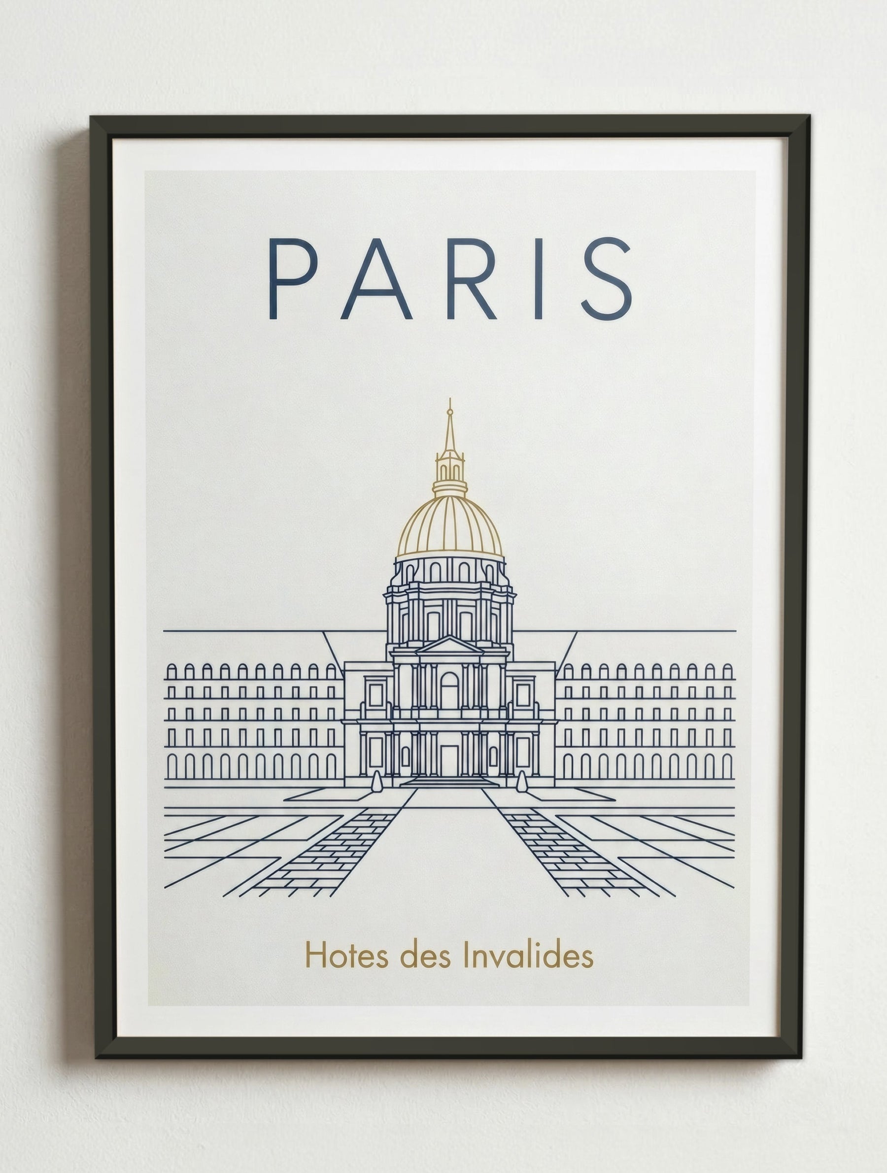Affiche de Paris – Cadre métal