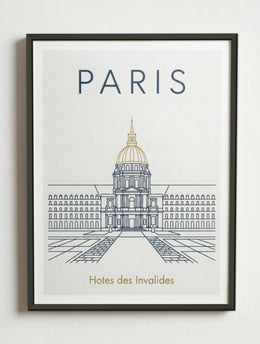 Affiche de Paris – Cadre métal