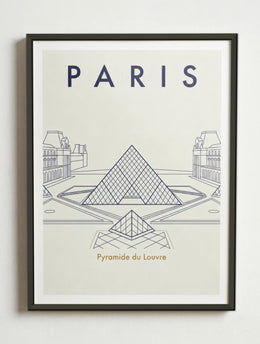 Affiche de Paris – Cadre métal