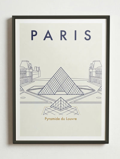 Affiche de Paris – Cadre métal