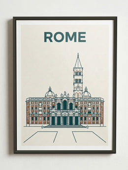 Affiche de Rome – Cadre métal