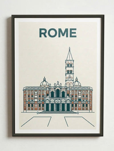 Affiche de Rome – Cadre métal
