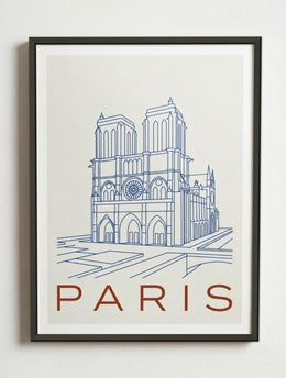 Affiche Paris – Cadre métal