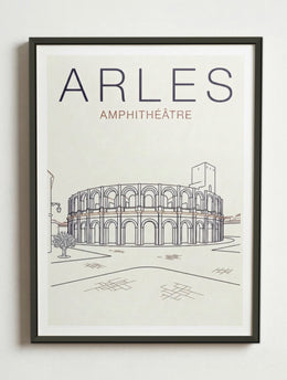Affiche de Arles – Cadre métal