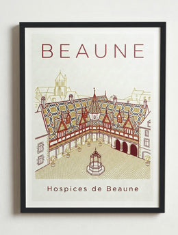 Affiche de Beaune – Cadre noir