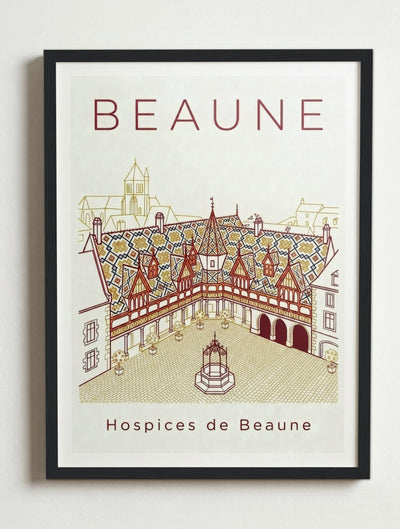 Affiche de Beaune – Cadre noir
