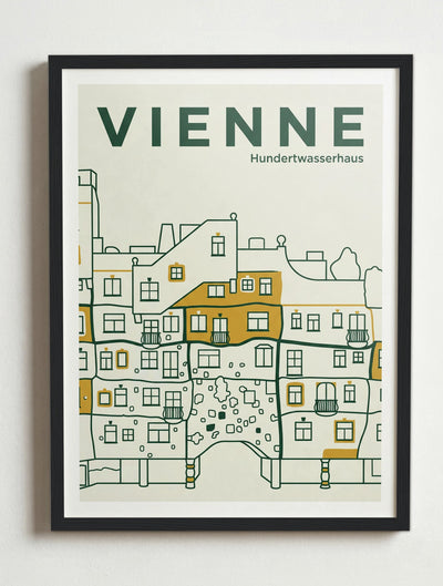 Affiche de Vienne – Cadre noir