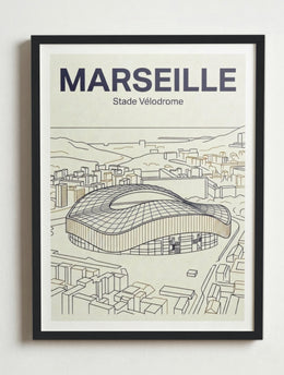 Affiche de Marseille – Cadre noir