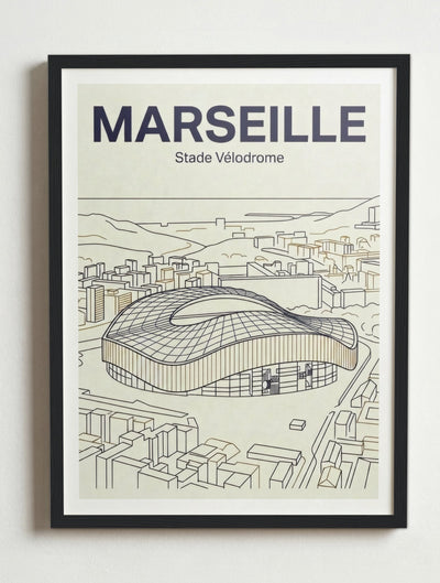 Affiche de Marseille – Cadre noir