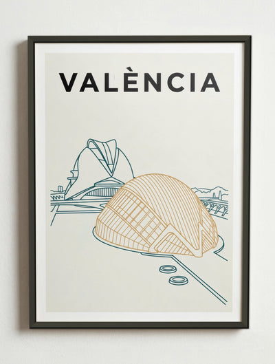 Affiche de València – Cadre métal