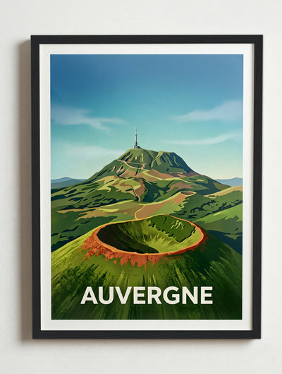 Affiche de Auvergne – Cadre noir