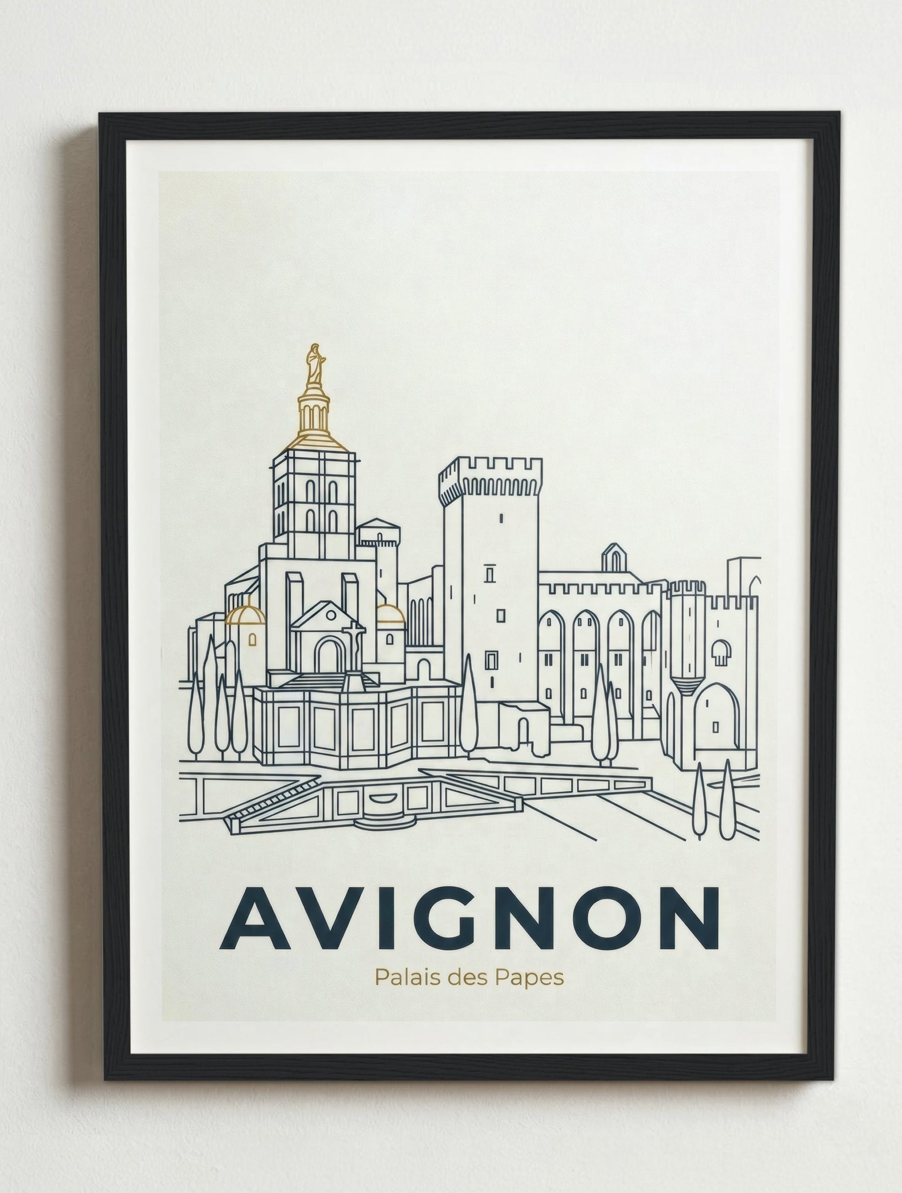 Affiche de Avignon – Cadre noir