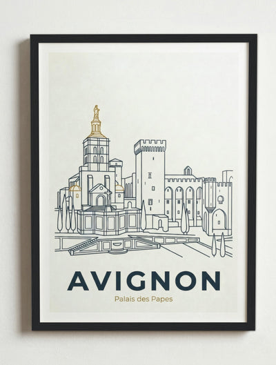 Affiche de Avignon – Cadre noir