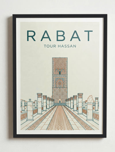 Affiche de Rabat – Cadre noir