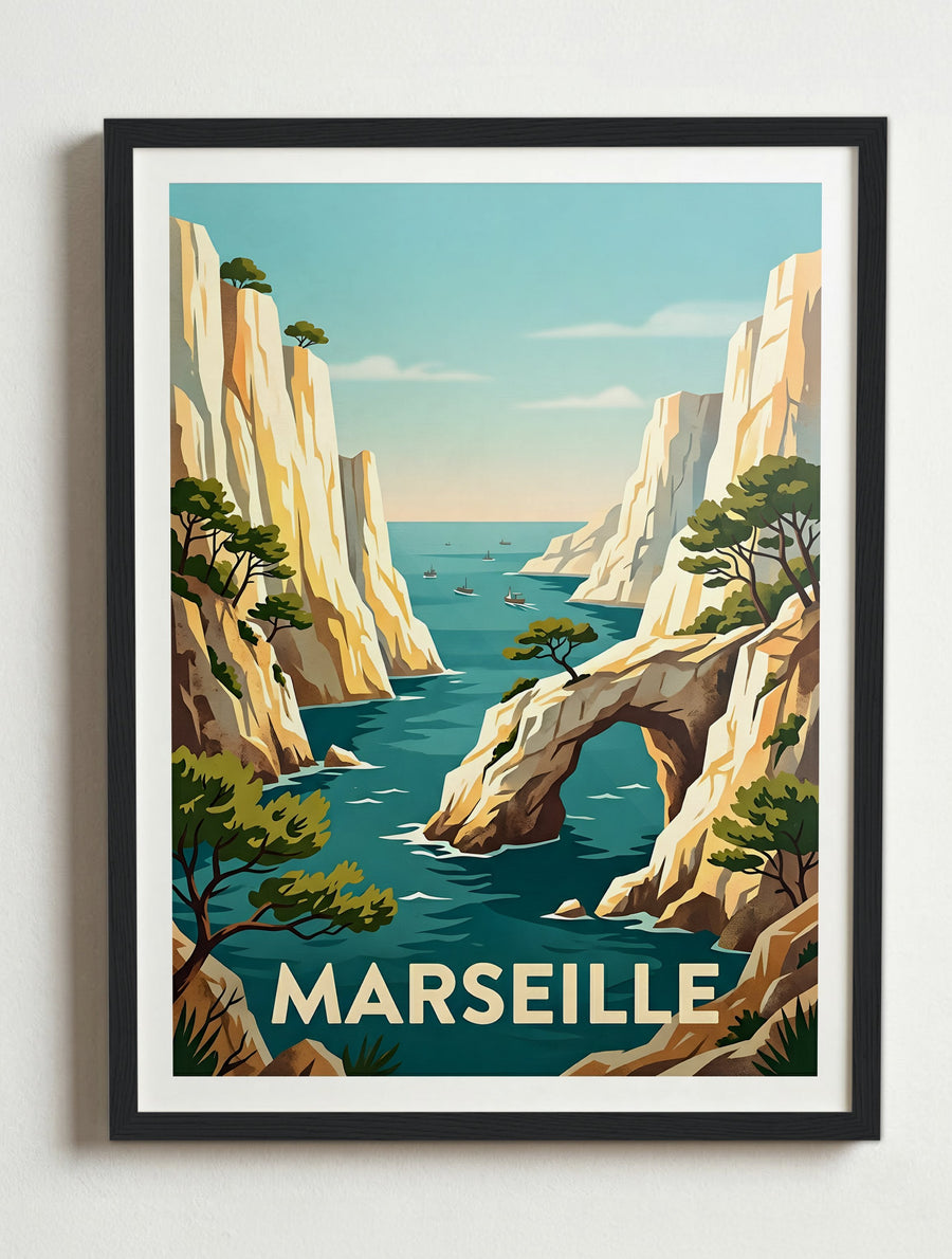 Affiche de Marseille - Parc national des Calanques
