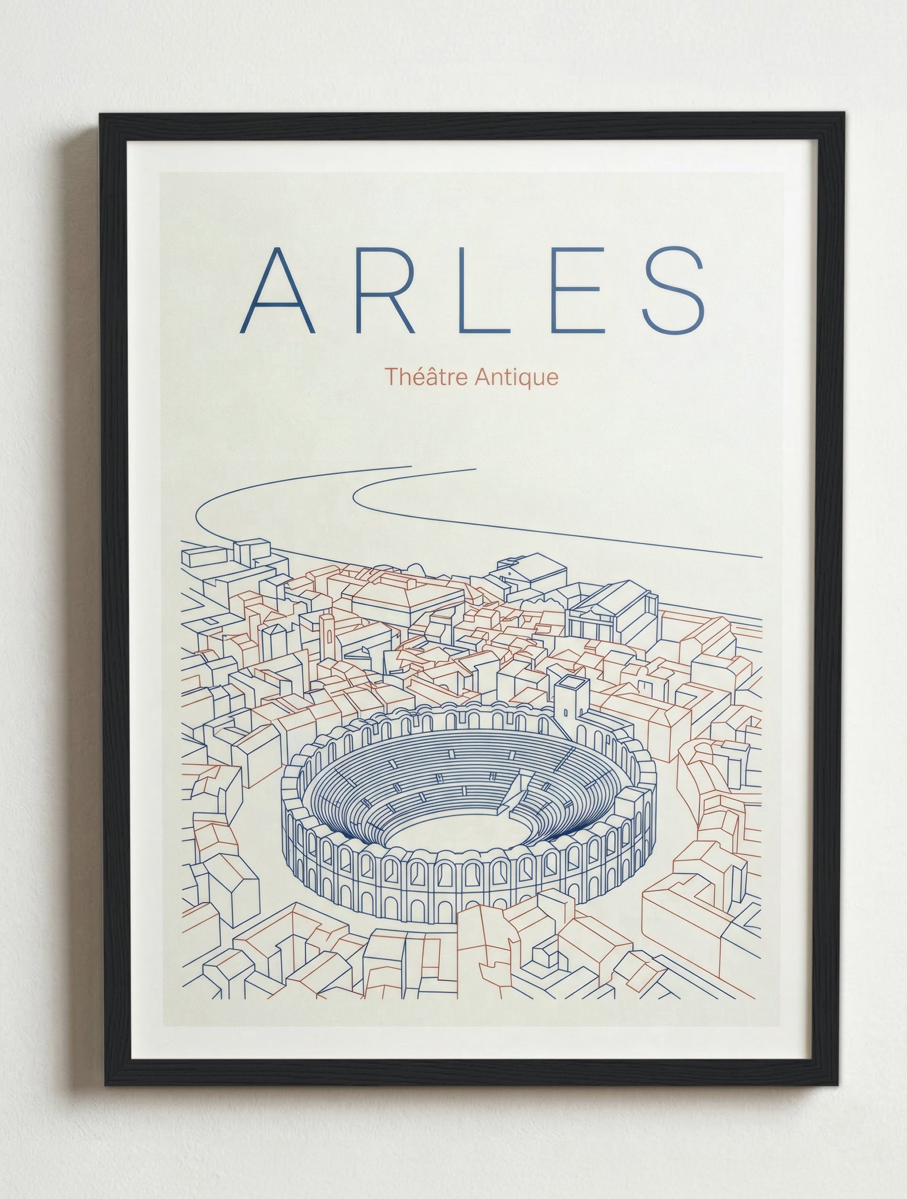 Affiche de Arles – Cadre noir