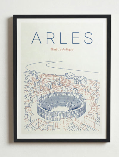 Affiche de Arles – Cadre noir
