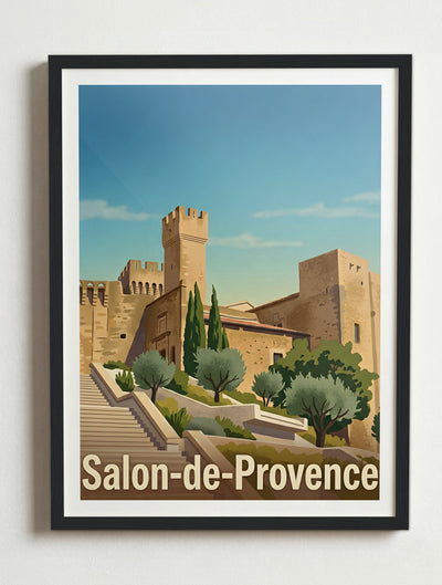 Affiche de Salon-de-Provence - Chateau de L'emperi – Cadre noir