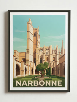 Affiche de Narbonne – Cadre métal