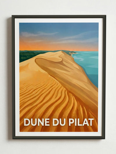 Affiche de Dune du Pilat – Cadre métal