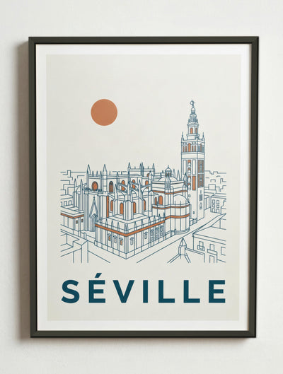 Affiche de Séville – Cadre métal