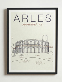 Affiche de Arles – Cadre noir