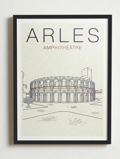 Affiche de Arles – Cadre noir