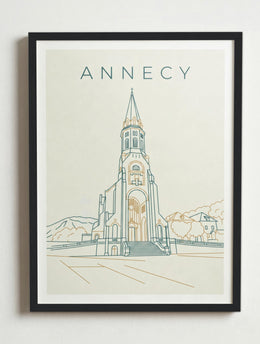 Affiche de Annecy – Cadre noir