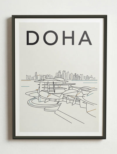 Affiche de Doha – Cadre métal