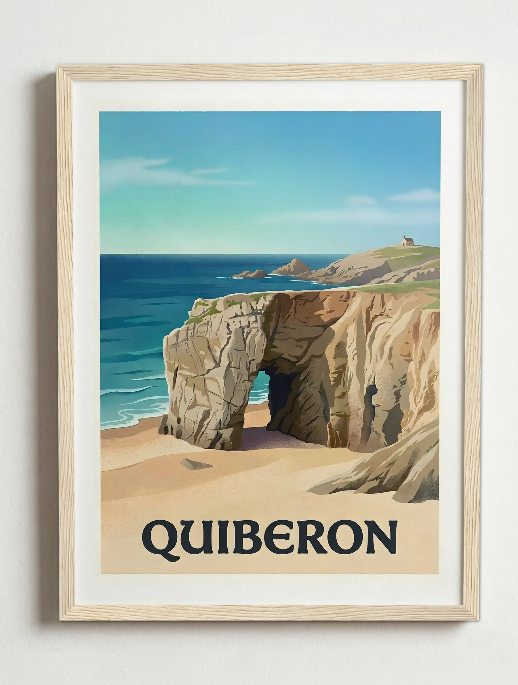 Affiche de Quiberon – Cadre bois