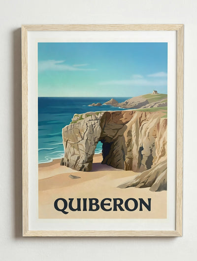 Affiche de Quiberon – Cadre bois
