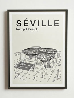 Affiche de Séville – Cadre métal